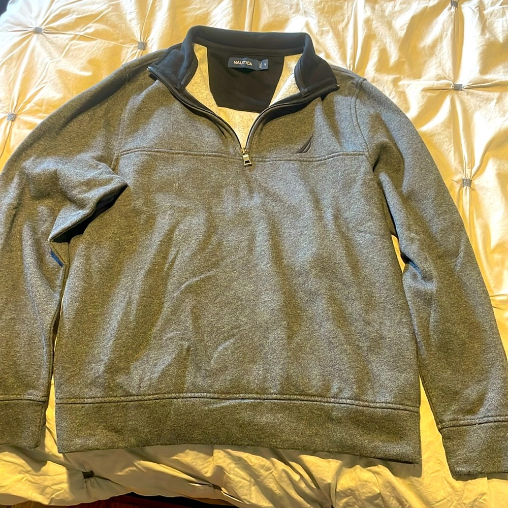 Nautica sweater with zip front